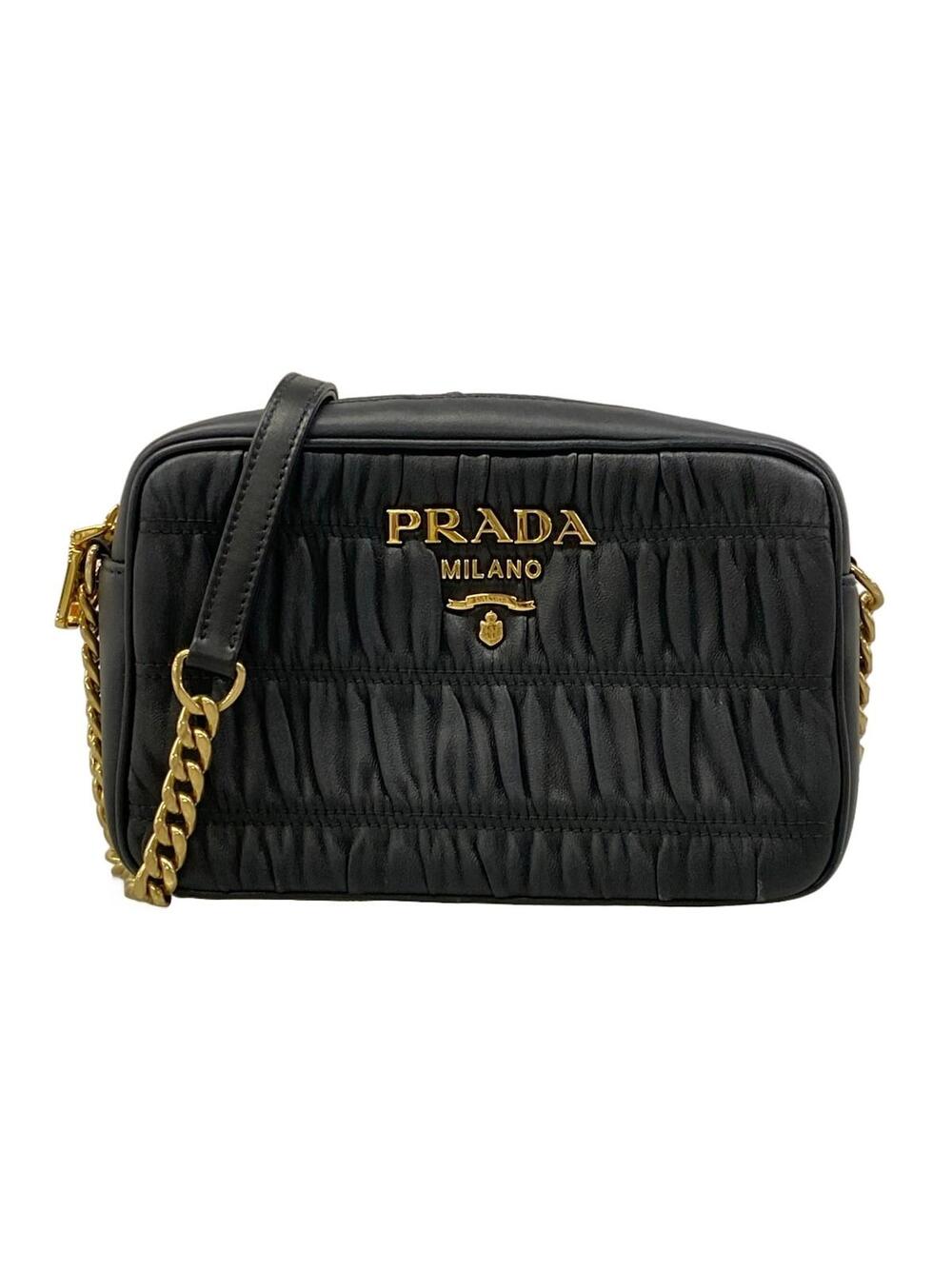 Prada Nappa Gaufre Black Leather #351589P11B